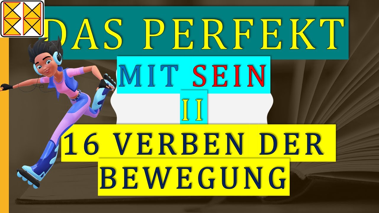 Perfekt mit sein II | 16 Bewegungsverben mit Übersetzung Englisch und Arabisch| Deutsche Grammatik