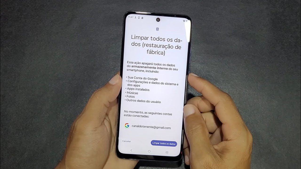 Como Formatar o Moto G05 pelas configurações
