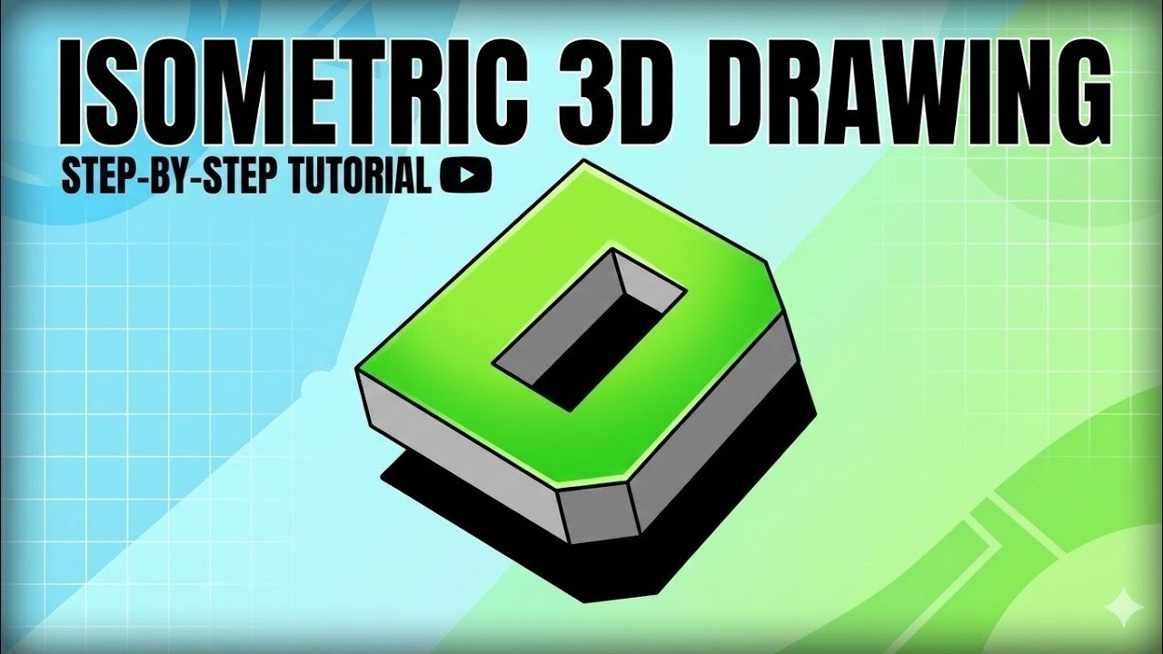 How to Draw a 3D Block Letter 