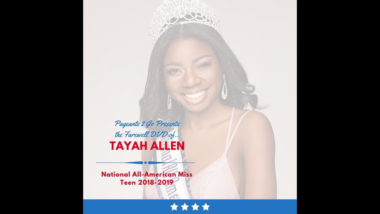 National American Miss Farewell DVD by Pageants 2 Go - Tayah Allen