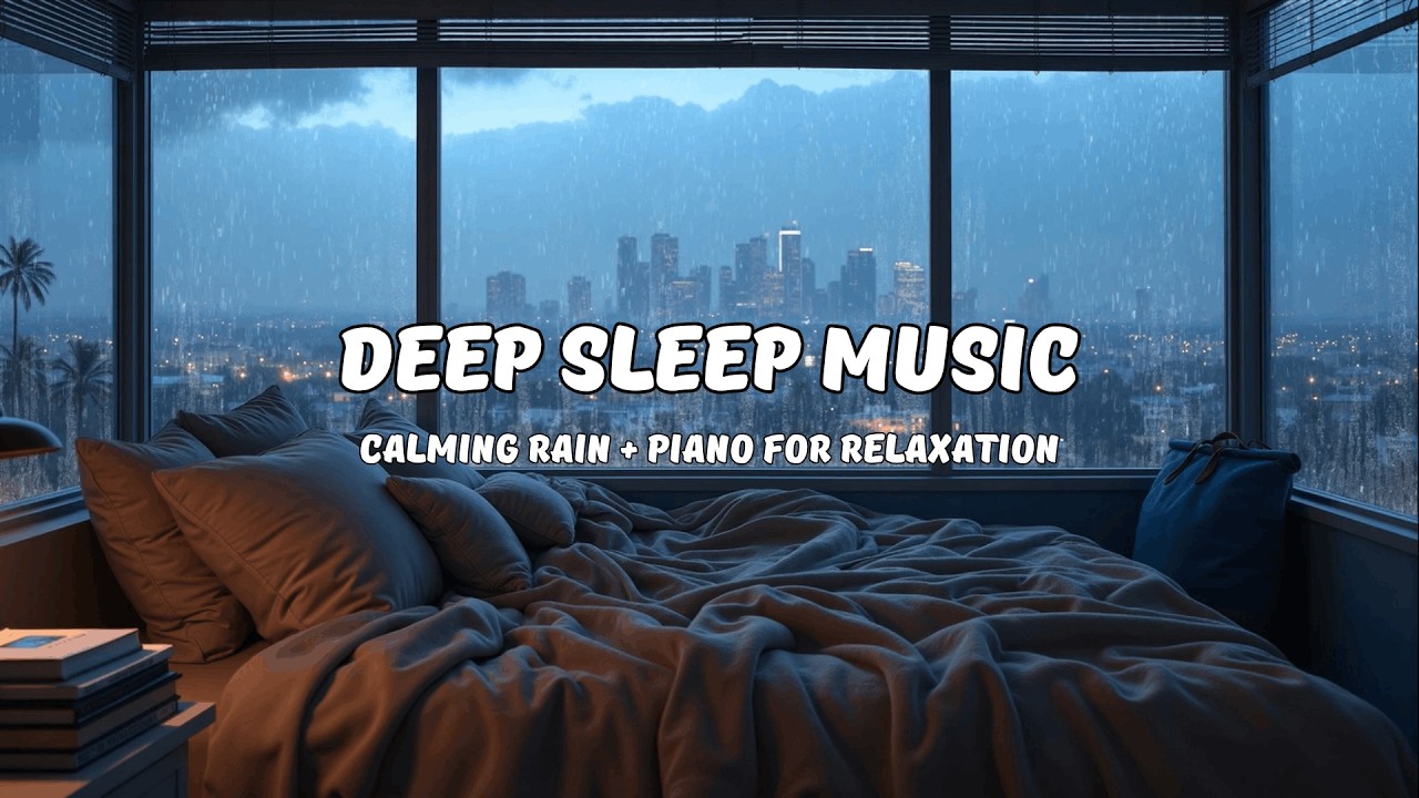 Rain Piano Serenity 🌧️ Calm Study Music & Relaxing Atmosphere