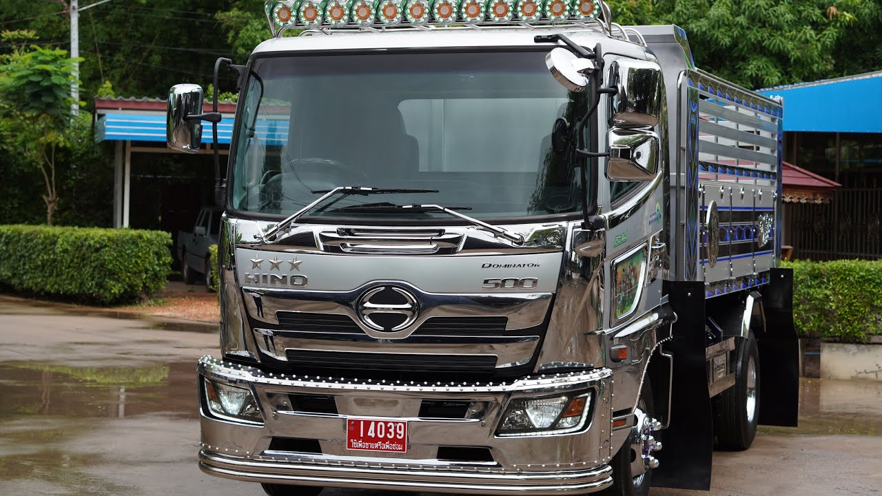 สุดหล่อสีบอร์นเงินกะบะดั้มเกษตร Hino Mega เครื่องยนต์ Jo-7e ส่งลูกค้า จ.สระแก้ว