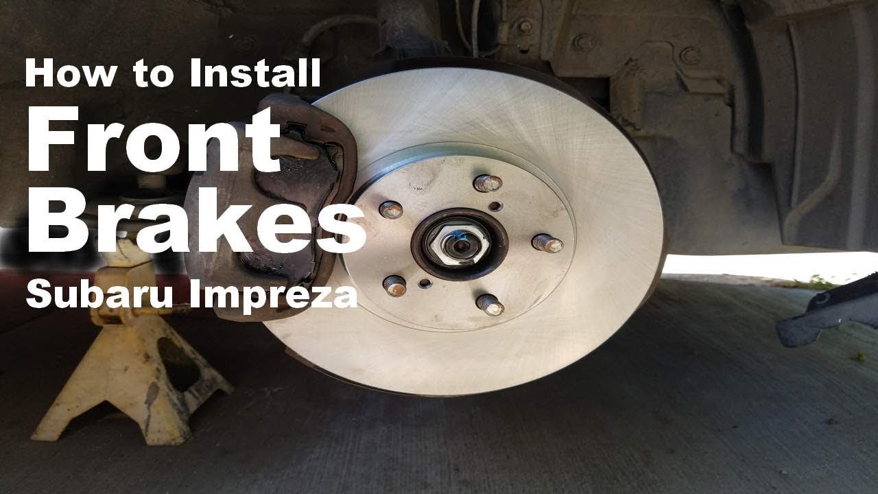 Как заменить передние тормозные колодки и роторы Subaru Impreza 2007-2014