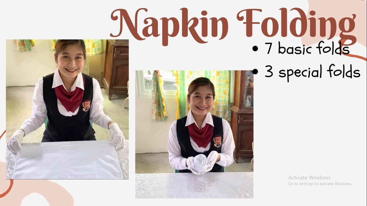 Napkin Folding // Food and Beverages Services
