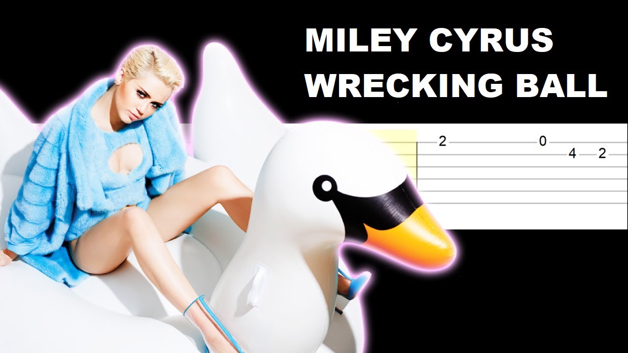 Miley Cyrus - Wrecking Ball (Easy Guitar Tabs Tutorial)