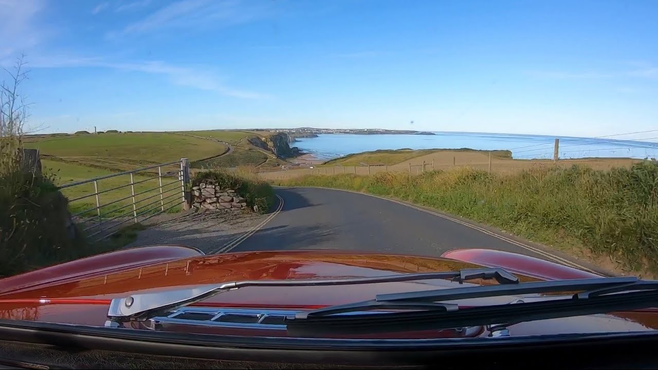 Early Morning Drive in a 1973 MGB GT | Watergate Bay to Porth, Newquay