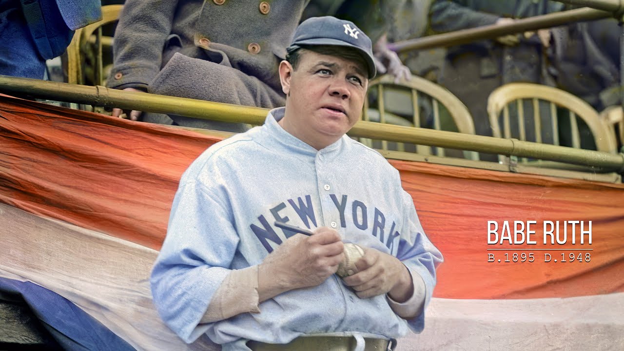 Yankees' 1st Old Timers' Day - September 28, 1947 - Ruth, Ty Cobb, Cy Young, Jimmy Foxx (20 HOFers!)