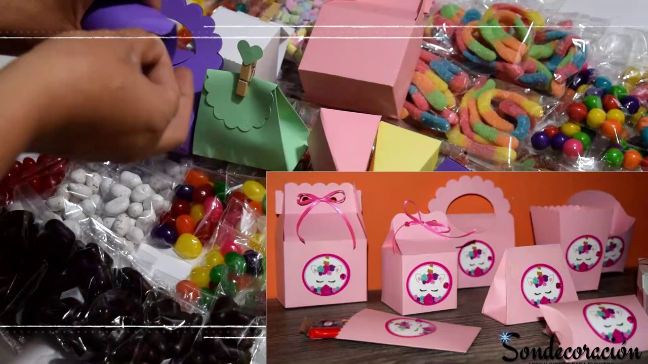 bolsitas y cajitas para mesa de dulces
