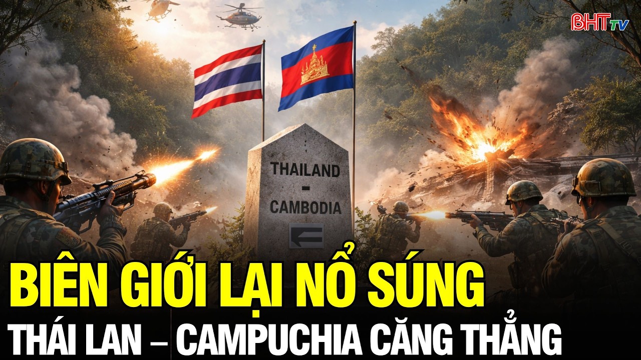 Biên giới Thái Lan – Campuchia lại nổ súng Thỏa thuận ngừng bắn đứng trước nguy cơ sụp đổ?