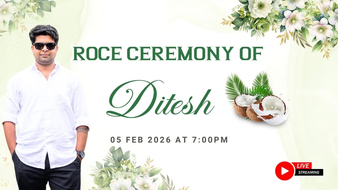ROCE Ceremony Of DITESH | Watch LIVE