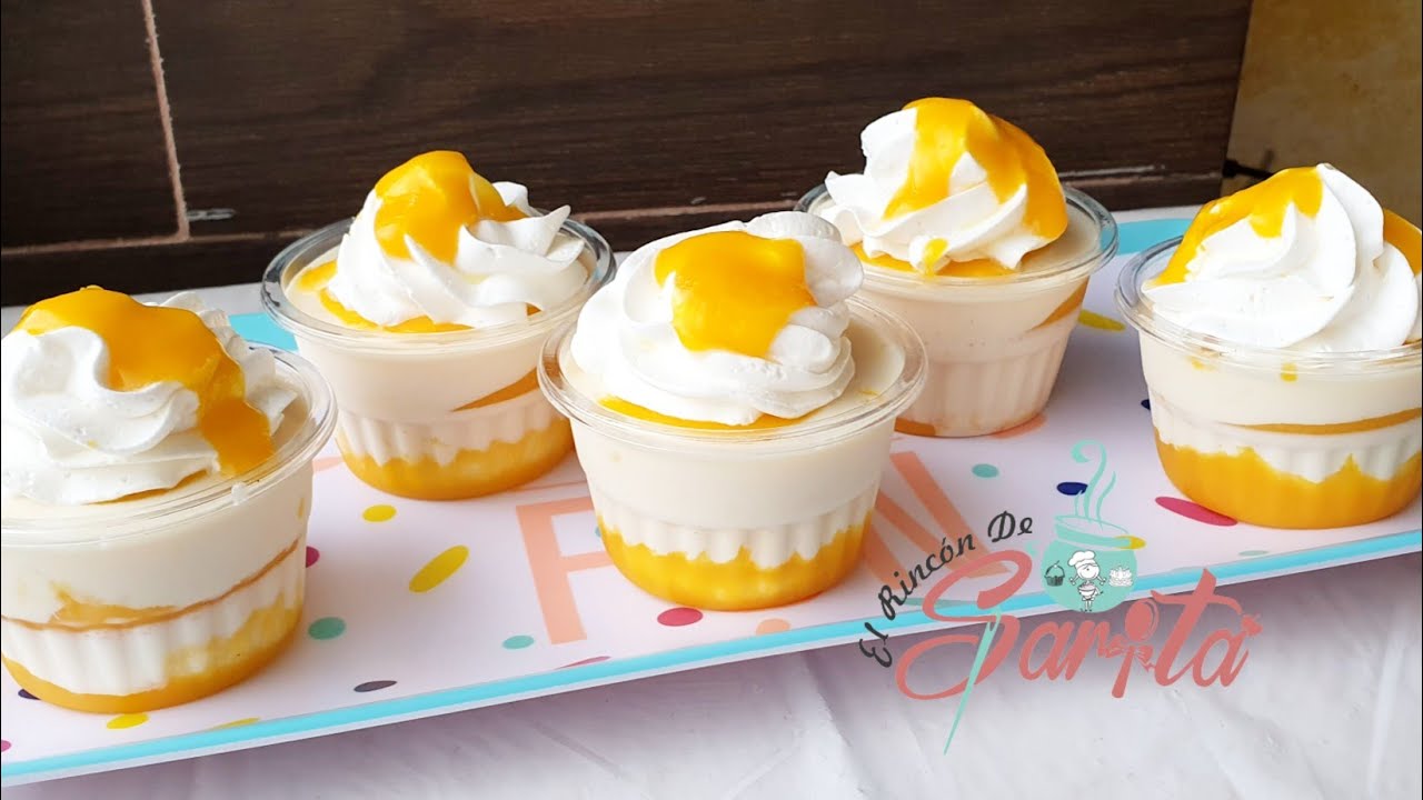 Gelatina de Queso con Mango #reposteandoconsarita