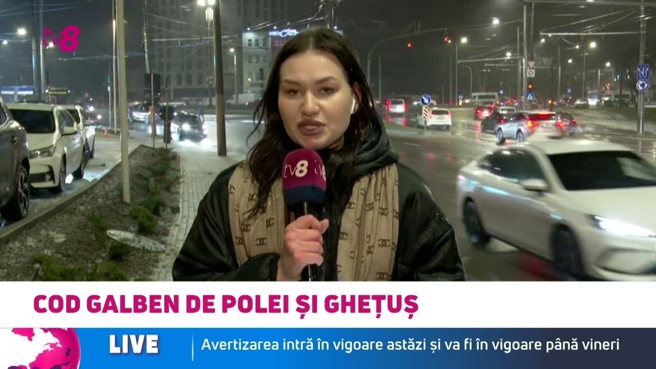 Alertă meteo de polei și ghețuș în Moldova: Când va fi valabil codul galben