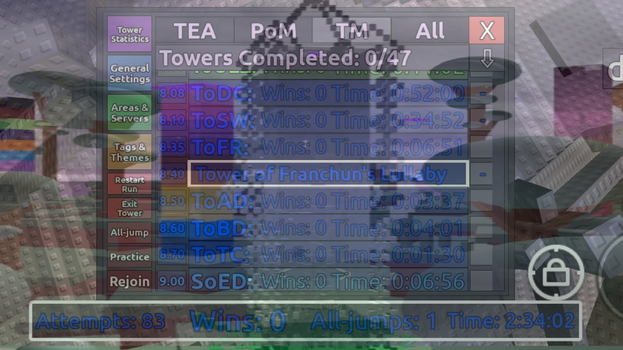 ToFL progress 1 (floor 1-5)