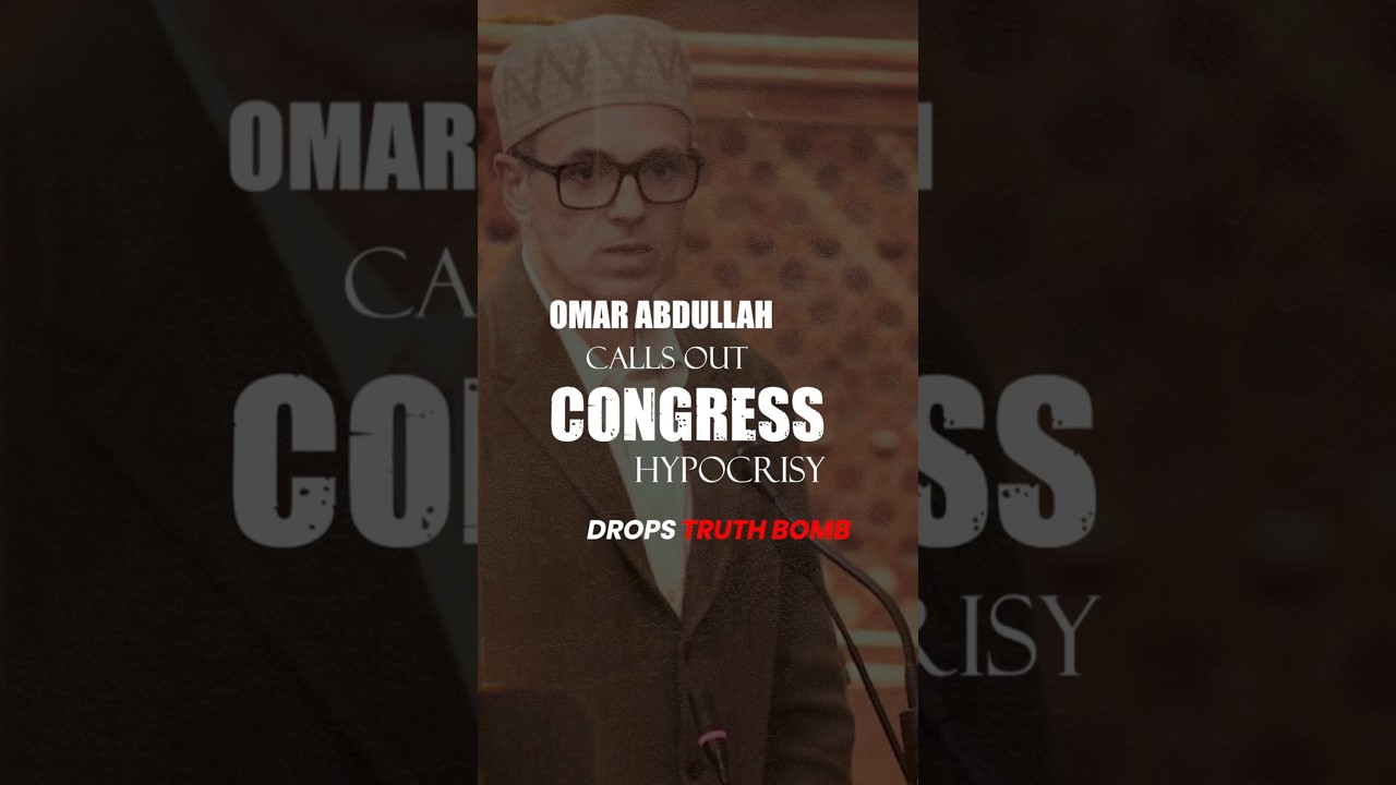 Omar Abdullah drops a truth bomb on Rahul Gandhi's latest propaganda. 💣