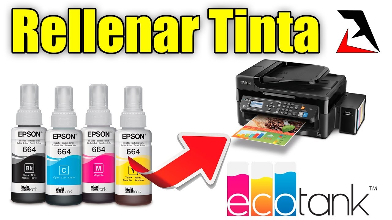 Rellenar Tanques de Tinta EcoTank y Reiniciar Niveles (EPSON L565)