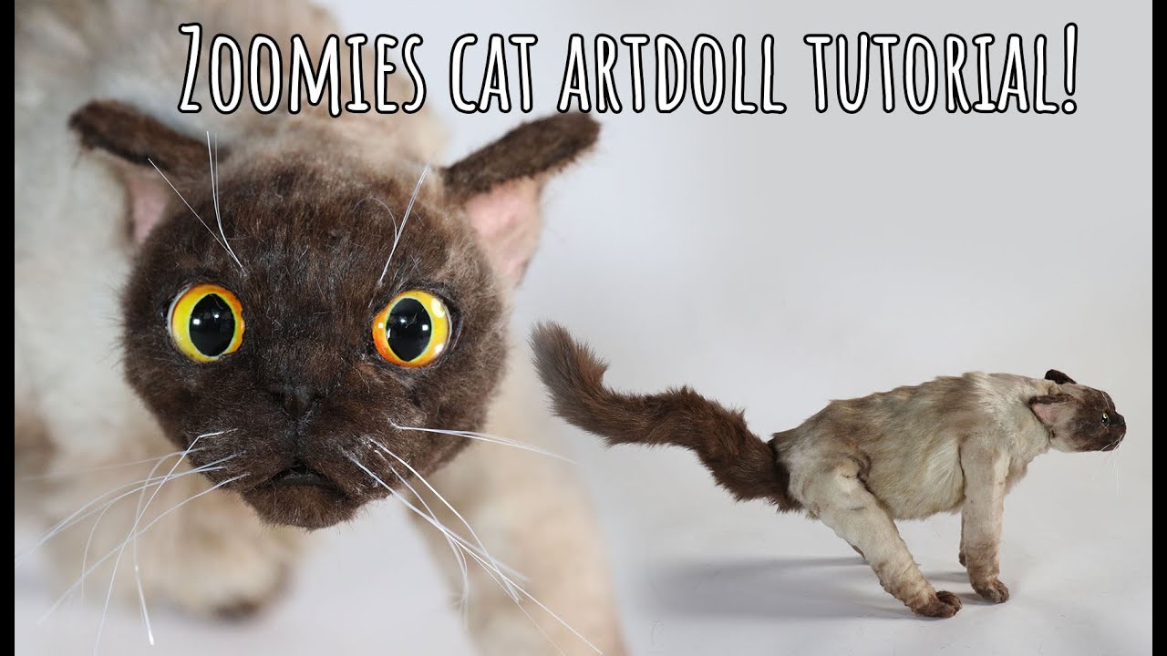 Я сделала кошку-зуми! Мастер-класс по Artdoll