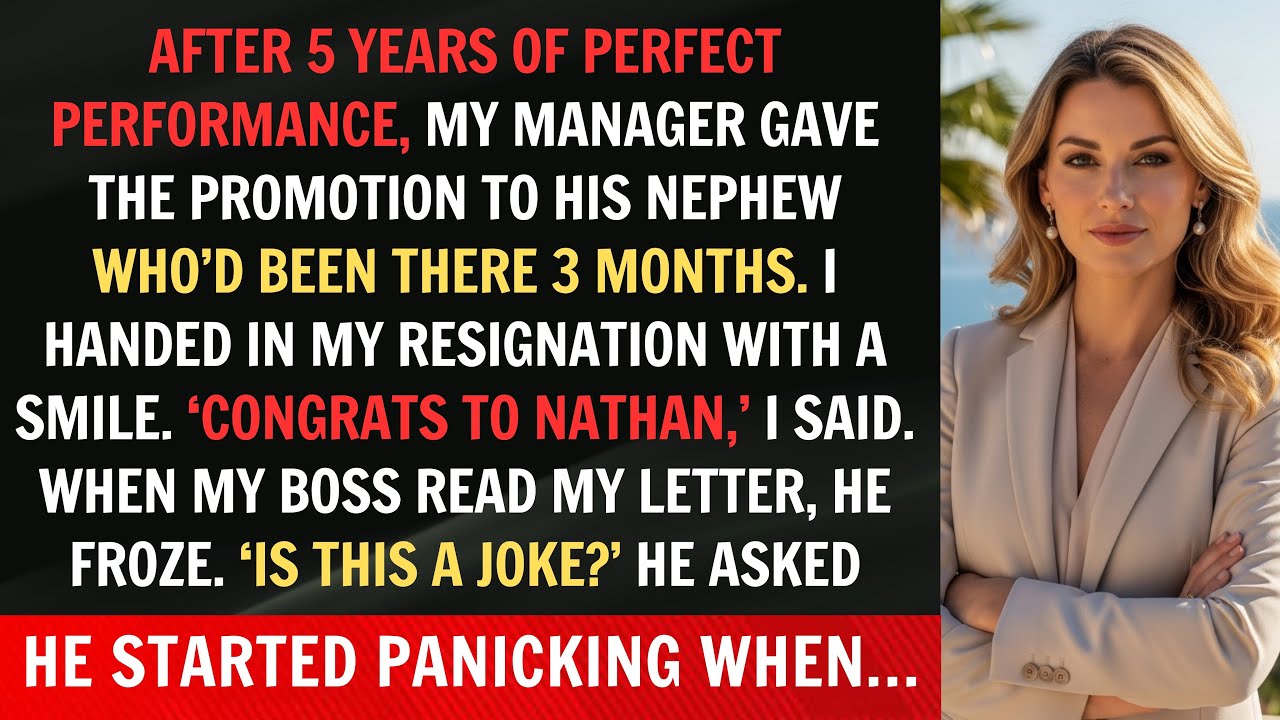 CEO Gave Promotion To His Nephew After My Perfect Performance For 5 Years. So I Quit...