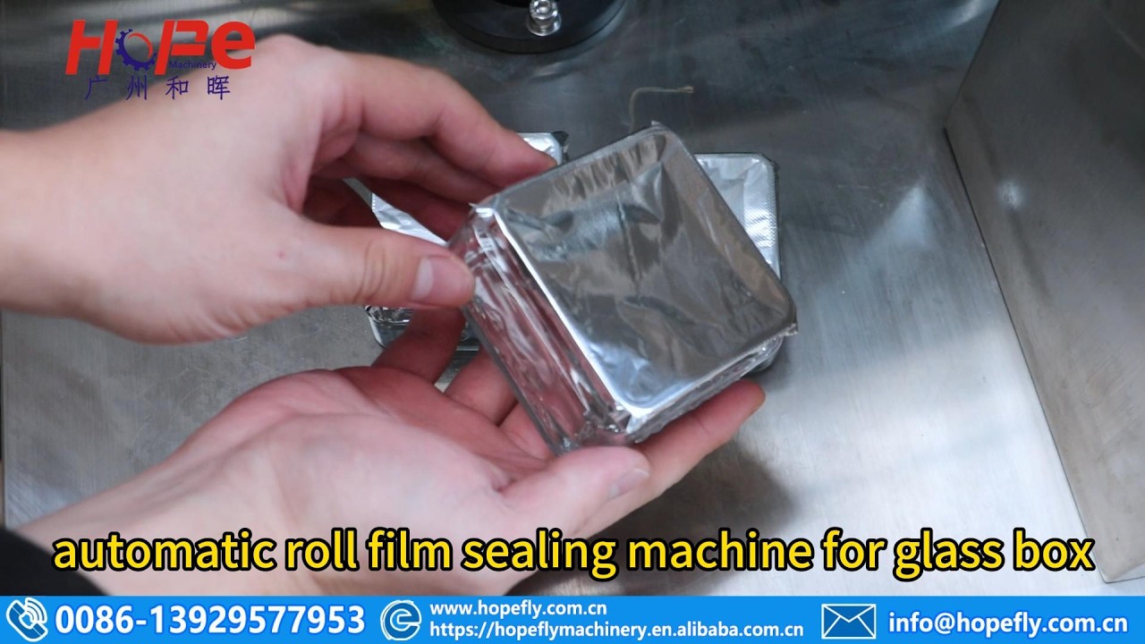 automatic roll film sealing machine for glass box