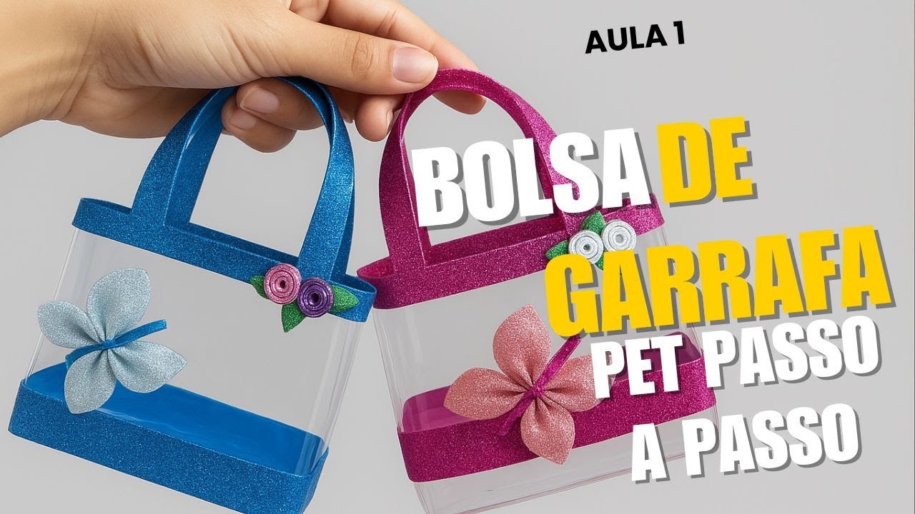 👜 Bolsa de Garrafa Pet Passo a Passo  Aula 1 – Começando do Zero ♻️✨