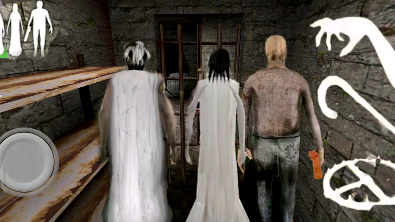 Playing as Granny and grandpa for granny #horrorgame #scarygame #explorepage 