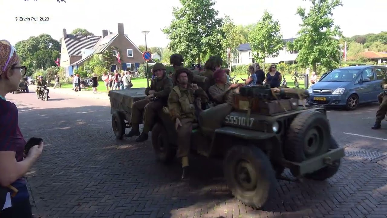 Ww2 Historic Convoy Opertation Market Garden Race To The Bridge Oosterbeek 16 Sept 2023