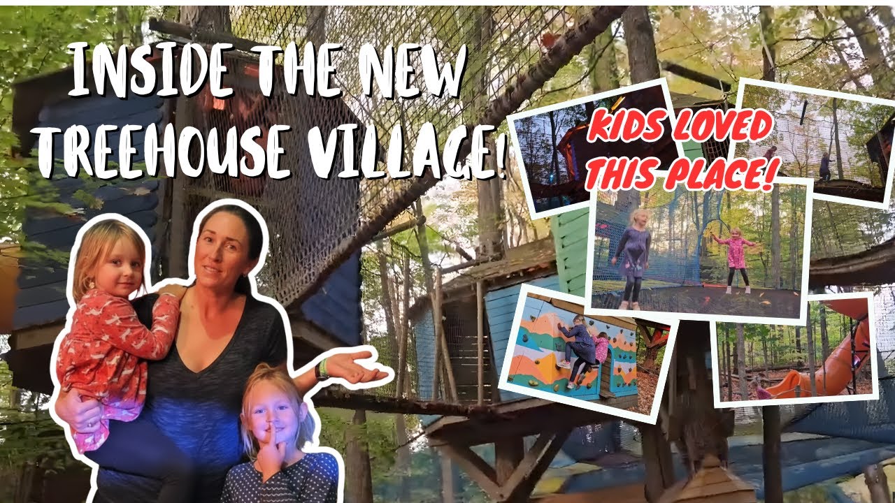 Мы с детьми отправились в деревню гигантских домиков на деревьях в Стауффвилле! (Приключение в по...