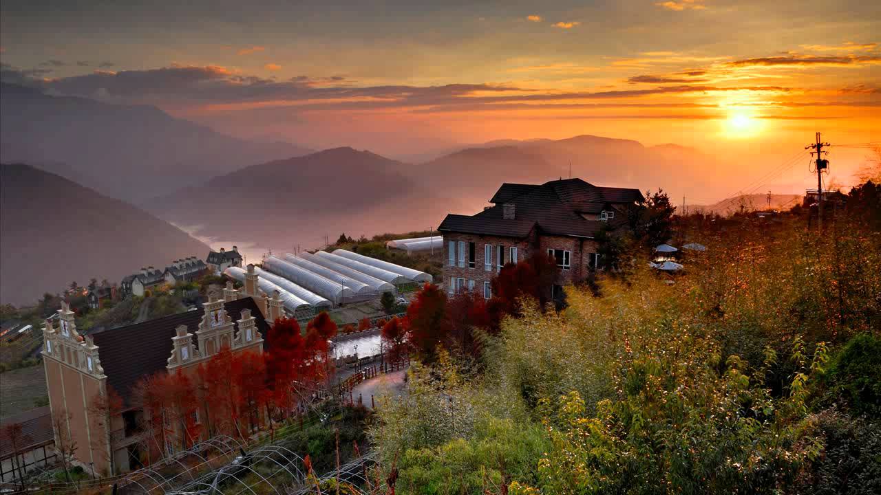 合歡山的白天與黑夜