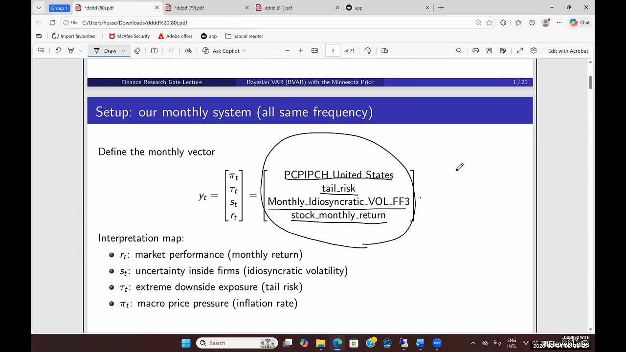 Bayesian VAR BVAR