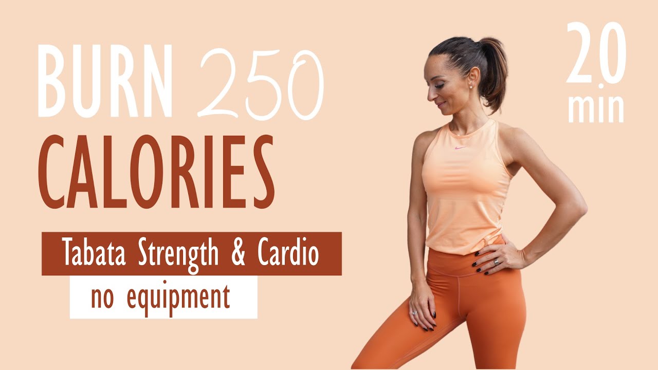 BURN 250 CALORIES WORKOUT / Tabata Kraft Ausdauer / No Equipment | Katja Seifried