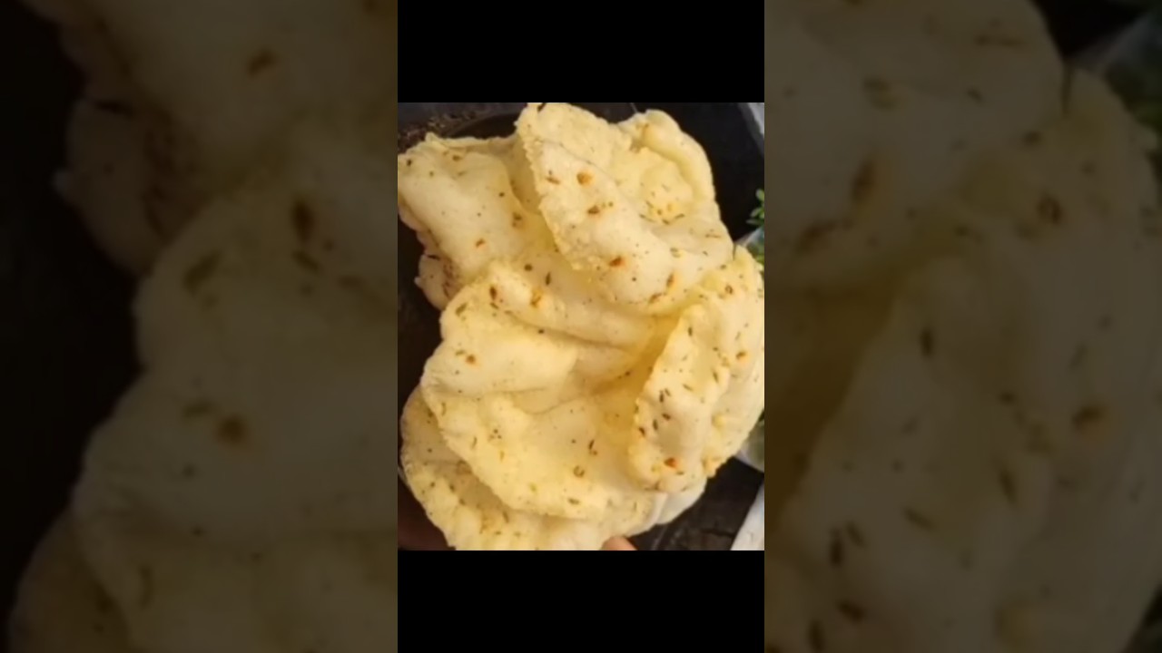 1 Cup chawal se market se achcha fula fula kurkura papad #recipe #food #shorts #youtubeshorts