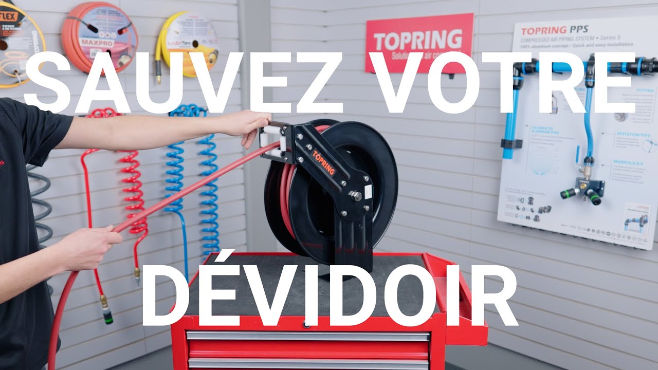 Comment ajuster la tension du ressort d'un dévidoir