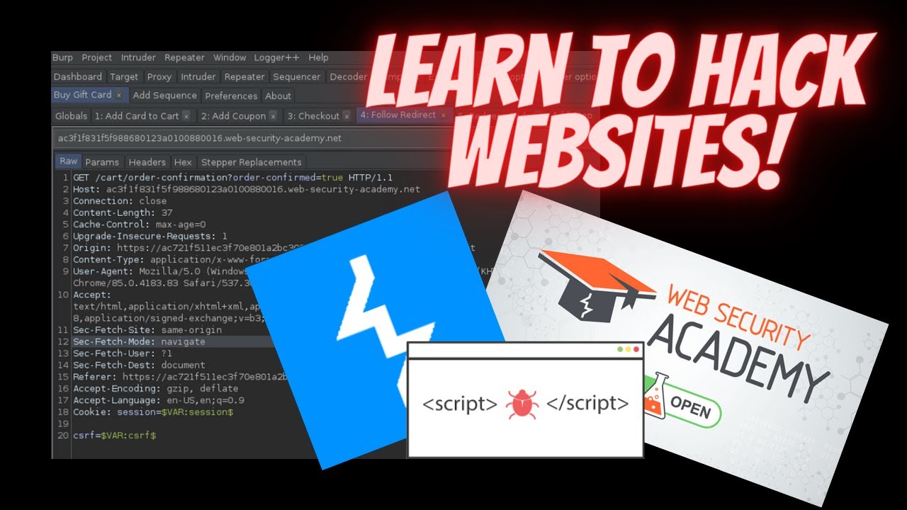 Используйте Burp Suite для взлома веб-сайтов | Web Security Academy