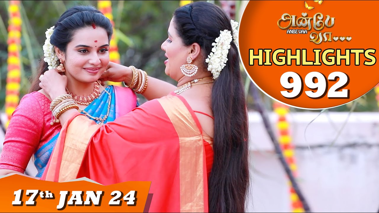 Anbe Vaa Serial | EP 992 Highlights | 17th Jan 2024 | Virat | Shree Gopika | Saregama TV Shows Tamil