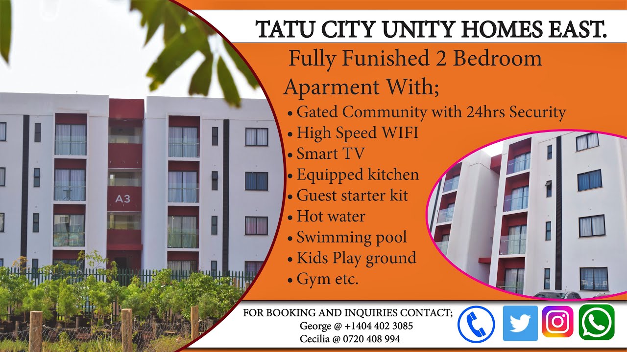 FULLY FURNISHED 2BR AIRBNB IN TATU CITY RUIRU.