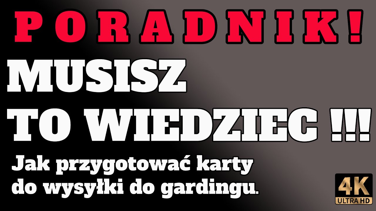 ❗️PORADNIK❗️ Musisz to wiedzieć❗️ - Jak przygotować karty do wysyłki do gardingu. #ccgpl #tcg