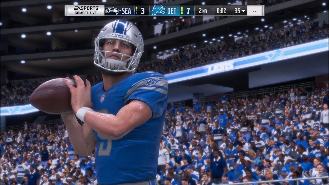 Madden NFL 18 - Detroit Lions vs Seattle Seahawks - Gameplay (HD) [1080p60FPS]
