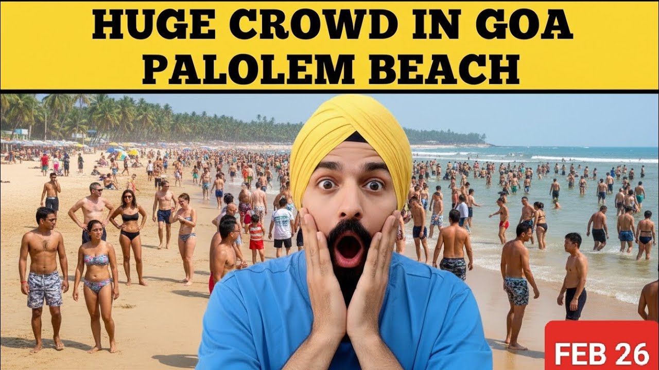इतनी Bheed गोवा Mein | Palolem Beach | Goa February | south Goa | Goa Vlog