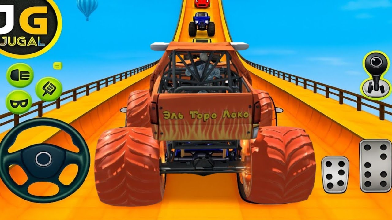 Monster Truck Mega Ramp Stunts – Insane Jumps & Crashes!