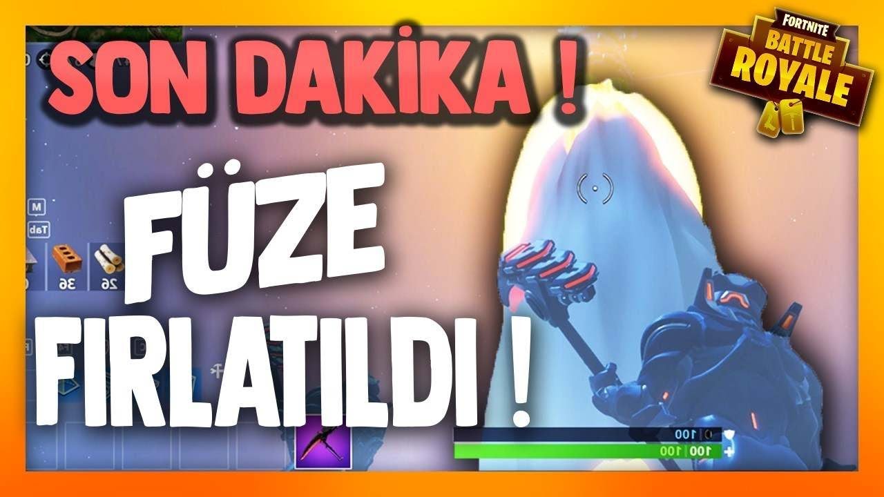 SON DAKİKA ! - FÜZE FIRLATILDI - Fortnite Battle Royale'da Korku Dolu Anlar (Rocket)