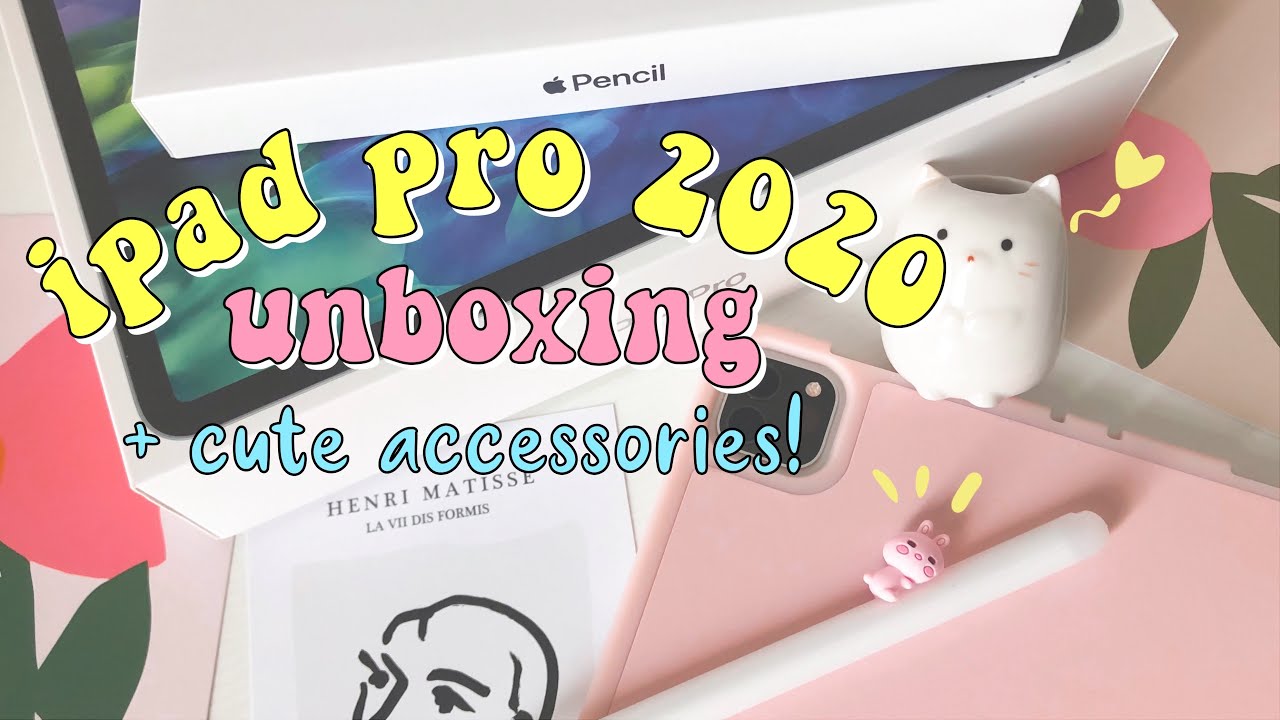 unboxing 🍎ipad pro 2020 11-inch + cute accessories🧸✨
