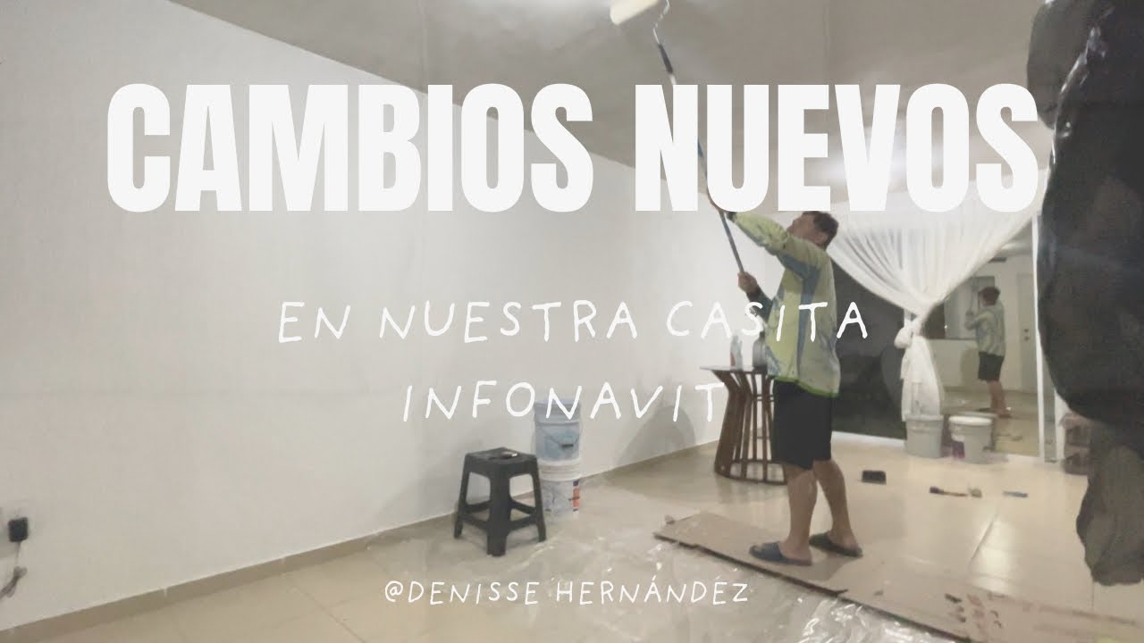 Cambios nuevos+casita Infonavit+pintando decorando+por fin llegó nuestra lavadora🧺🧼