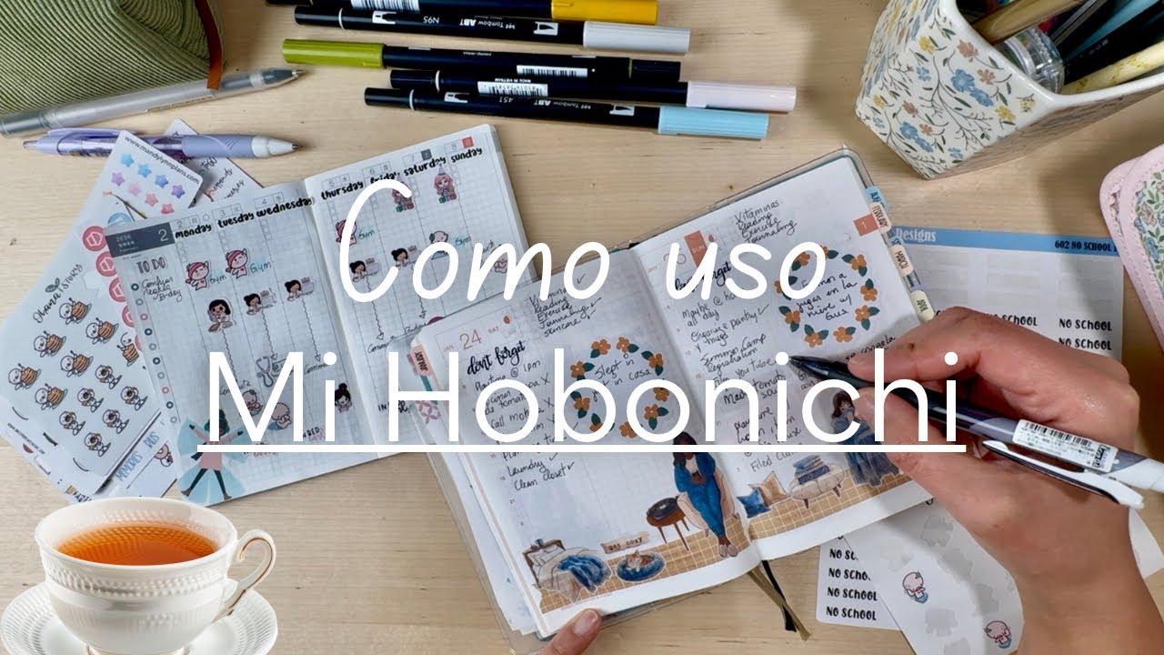 Cómo usar una agenda Hobonichi mensual, semanal y diaria.