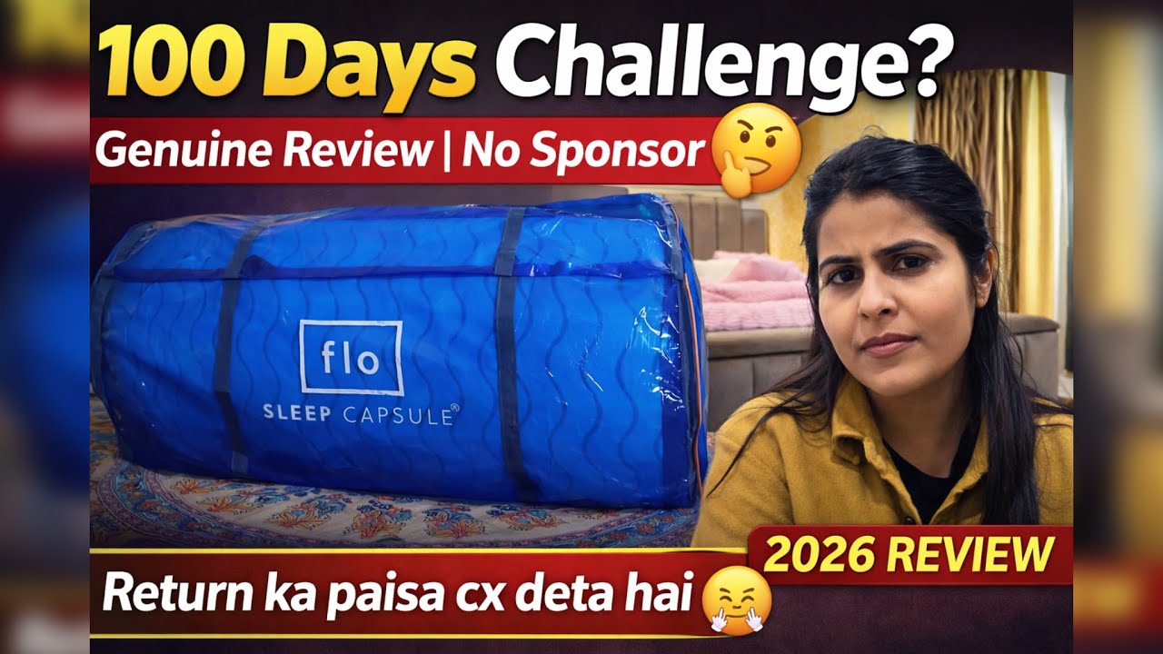 Flo matress Honest review | kya sach me 100 din bad vapas kar skte hai ise?  #matress #sleepwell 