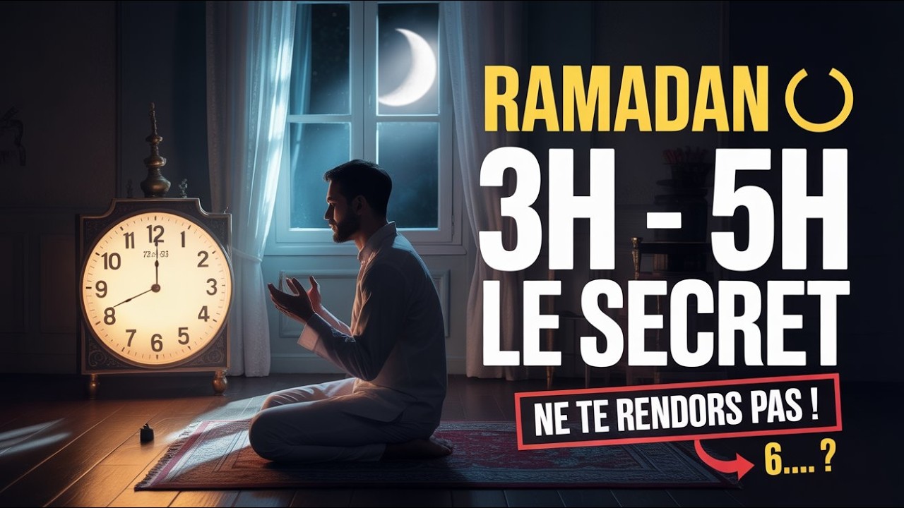 Ramadan: Si vous vous réveillez entre 3h et 5h du matin, faites immédiatement ces 6 choses