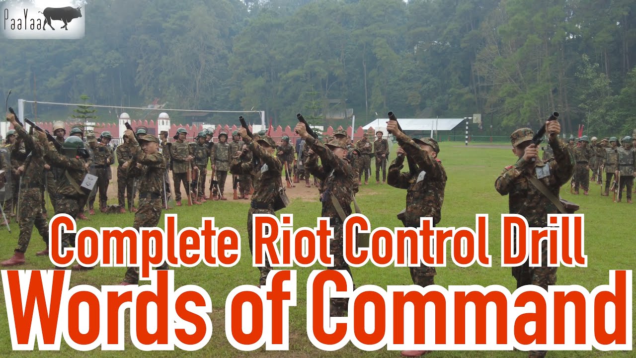 Complete Commands and Instructions of Riot Control Drill | Rioting k Waqt Police kiya Kare|Paya|NEPA