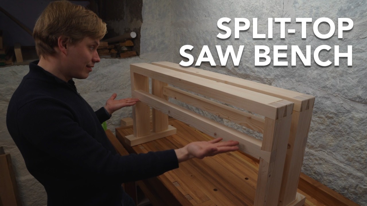 Split-Top Saw Bench Build - Mostly Hand Tools