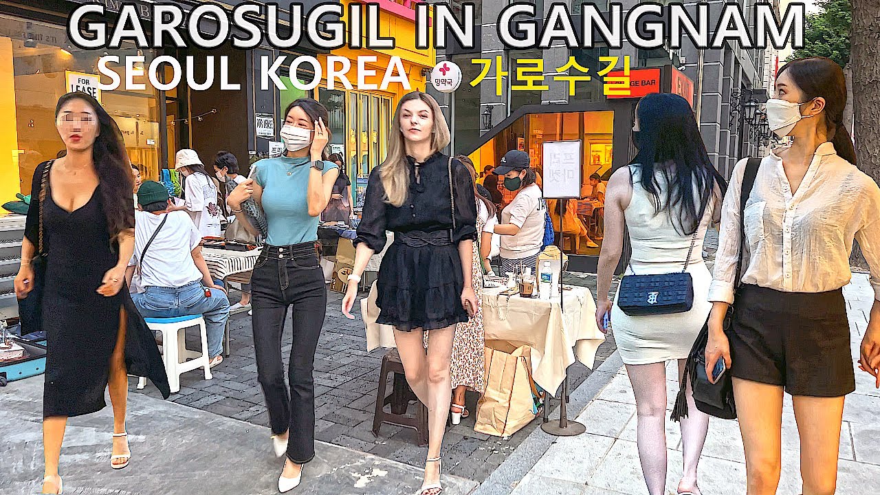 [4K 강남 가로수길 😍😍😍]- 멋진 강남에 가로수길을 함께 걸어주세요 😎😎😎점점 상권이 되돌아오고 있네요 👍👍👍GANGNAM/SEOUL/KOREA/JUST WALK