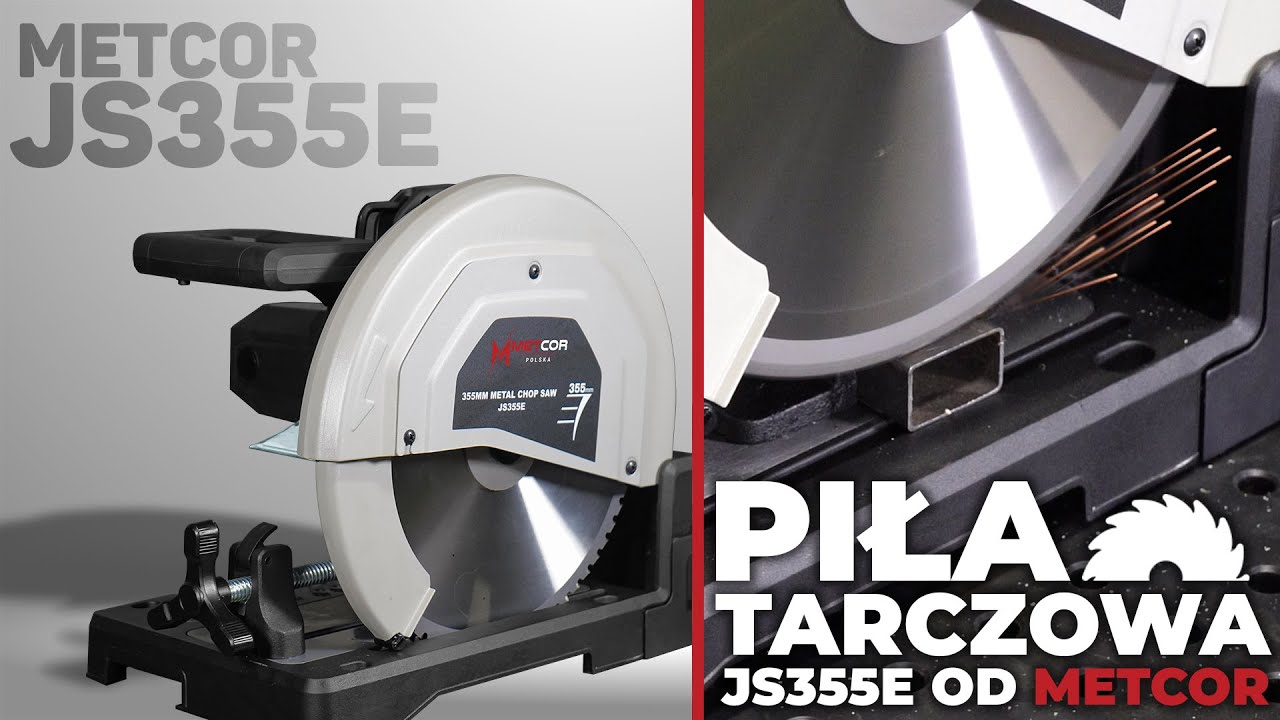 Kompaktowa przecinarka tarczowa do metalu | JS335E od Metcor Polska | Piła tarczowa do metalu