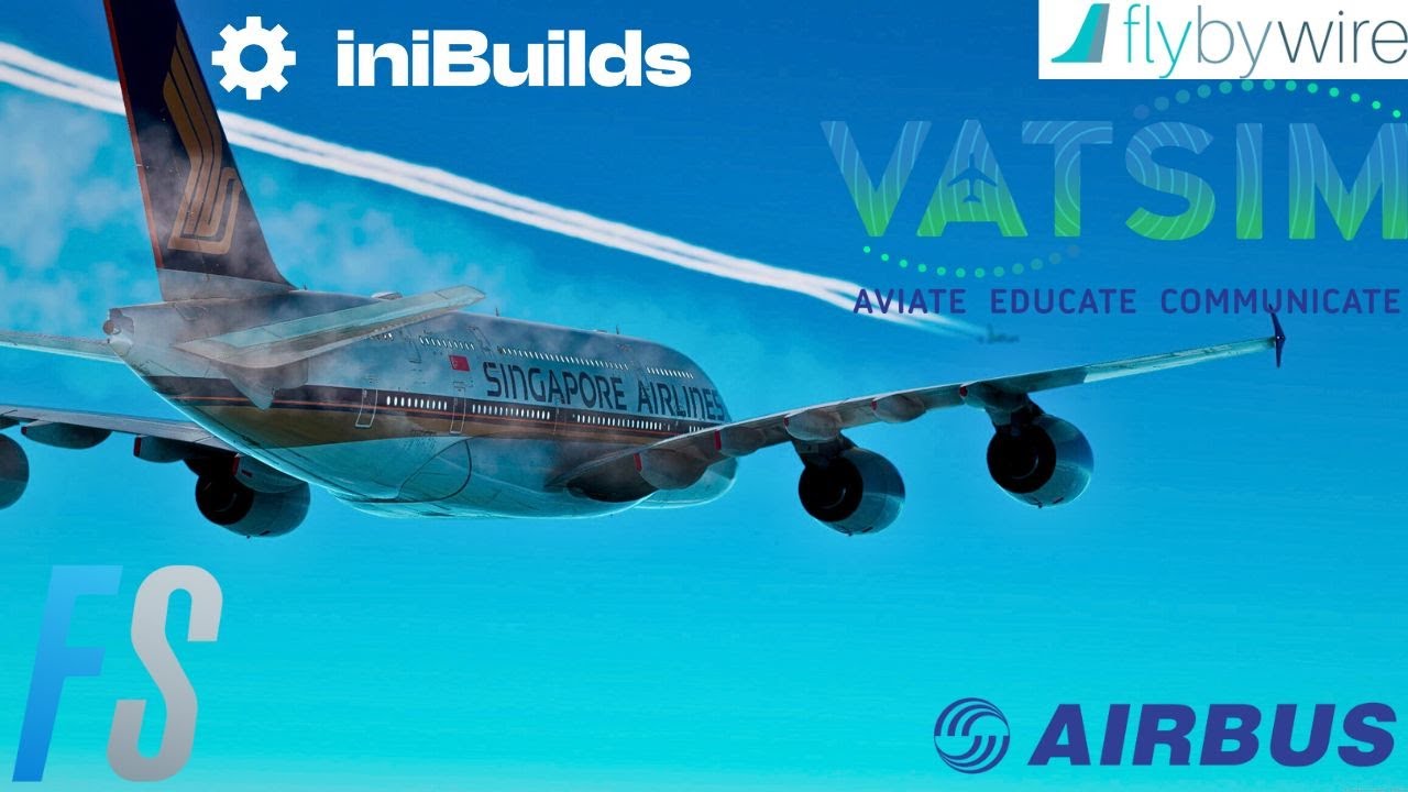 NEW FBW A380 | Full flight from Frankfurt to New York JFK Singapore Airlines | VATSIM | MSFS