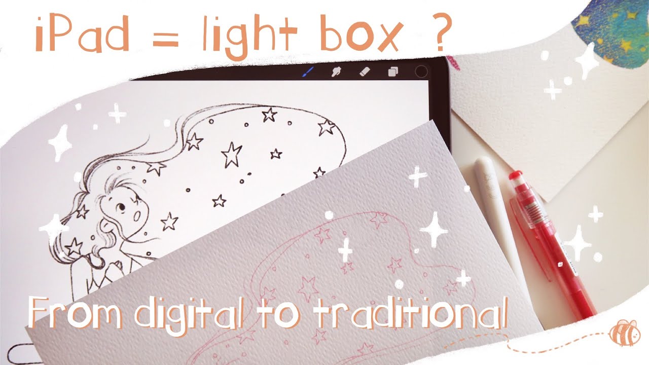 Using your iPad as a lightbox ✨ a little trick that will make your life easier